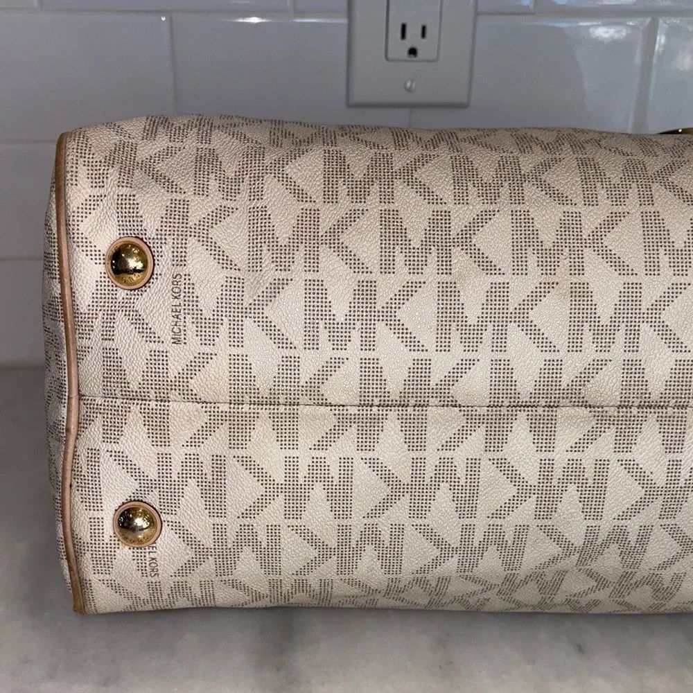 Michael Kors Bag Purse Handbag Pocketbook Grayson Duffle Satchel Tote Pocketbook - Picture 10 of 16